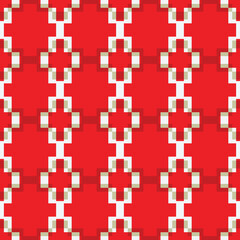 red geometric textures seamless pattern