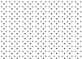 Cute pastel black polka dot pattern background vector.