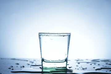 close-up photo of a glass of water