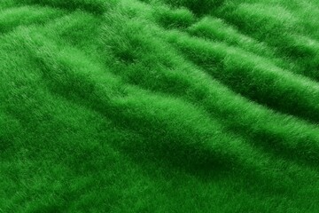 Obraz na płótnie Canvas 緑の擬似毛の背景、柔らかいテクスチャー
