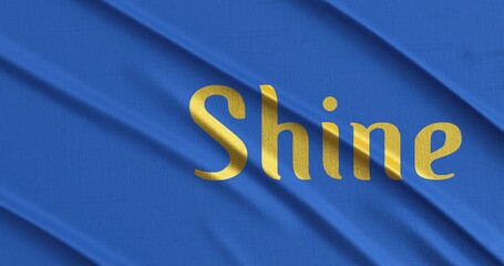 Typography word on silky cloth background wallpaper 