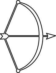 Bow and arrow. Archery icon design isolated on white background. Vector illustration 