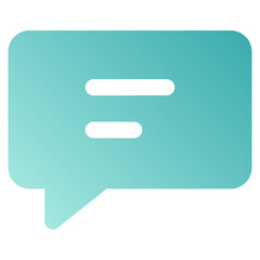 Obraz na płótnie Canvas bubble chat gradient icon