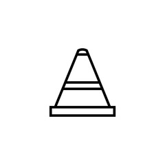 Graphic flat cone icon for your design and website
