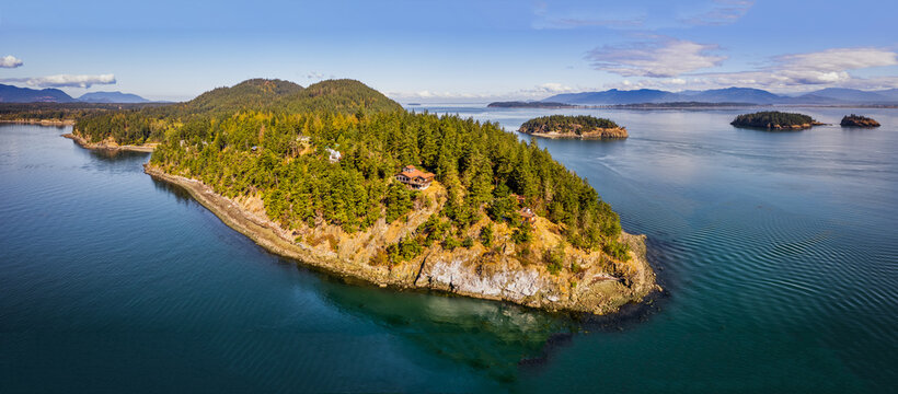 Guemes Island from the air