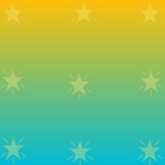 Gradient color orange, red, blue, pink, purple, green, blue, black, white, orange, turquoise, magenta, with star shapes for theme, wallpaper, web theme, or mobile phone background.