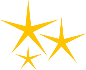 yellow sparkle twinkling star icon
