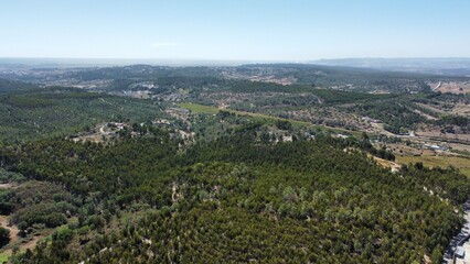 Fototapeta na wymiar Drone shot over Portugal countryside