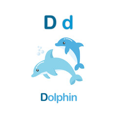 Cute Animals alphabet for kids education.