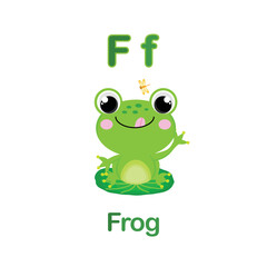 Cute Animals alphabet for kids education.