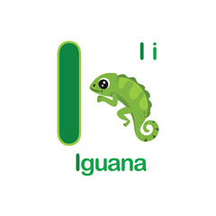 Cute Animals alphabet for kids education.