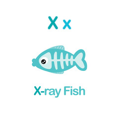 Cute Animals alphabet for kids education.