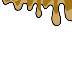 Droplet liquid melting border