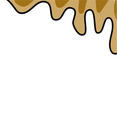 Droplet liquid melting border