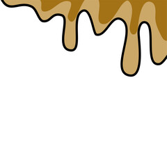 Droplet liquid melting border