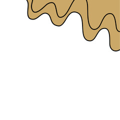 Droplet liquid melting border