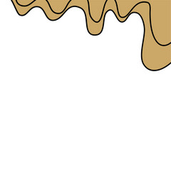 Droplet liquid melting border