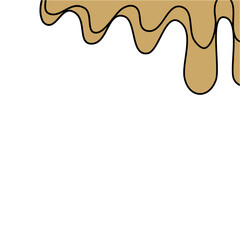 Droplet liquid melting border