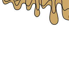 Droplet liquid melting border