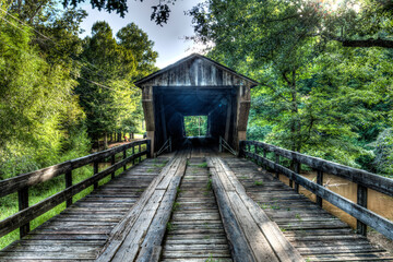 Red Oak Creek Covered Bridge - Woodbury, Georgia