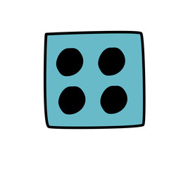 Fototapeta premium dice odds game icon