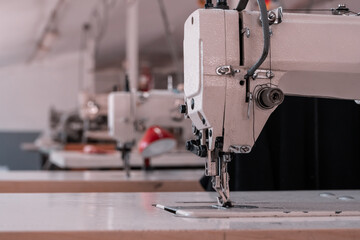Sewing machines in the workshop