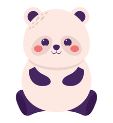 cute colorful panda