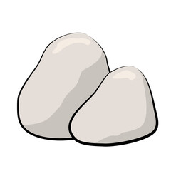 River grey rock stone