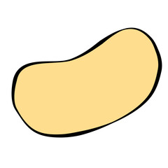 Abstract blob organic modern shape background
