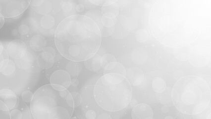 Abstract Silver Bokeh Light Background