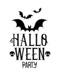 halloween party lettering