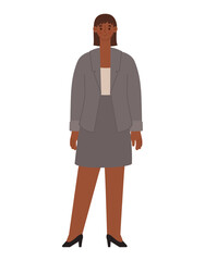 glad businesswoman illustration