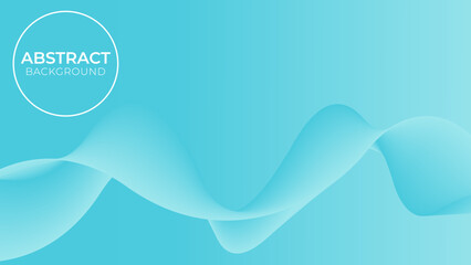 Stylish modern abstract background design with blue smooth waves