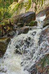 Shiprock Falls, Kurth Kiln Regional Park. The waterfalls are the main attraction at this spot, with the giant rock's and vegetation being a stunning attraction in the landscape