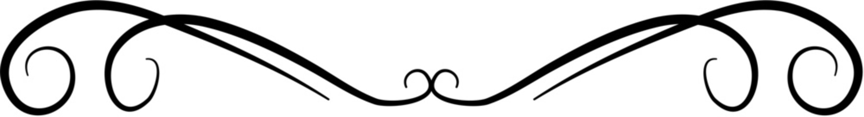 Swirl Flourish Text Divider