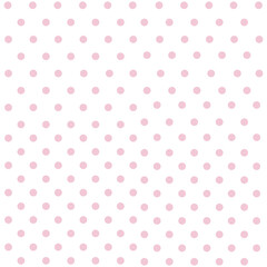 Polka Dots Polkadot Pink Sweet Seamless Fabric Texture Design Template Icon Vector Art