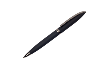 Top view Black pen isolated on white background