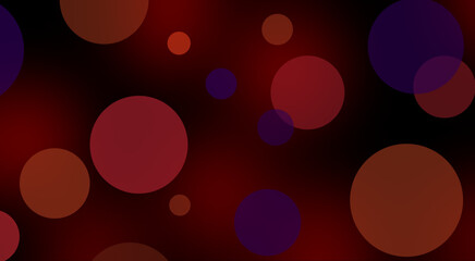colorful abstract bokeh light on black background, Neon bokeh background with blue, yellow and pink colors on dark. Blur halftone glitter texture. Blurry night lights retro glow.