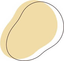 Abstract Shape and Thin Line Illustration