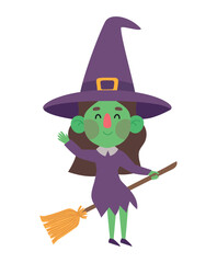 green witch illustration