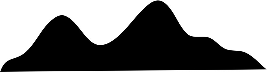 Mountain Silhouette Shape