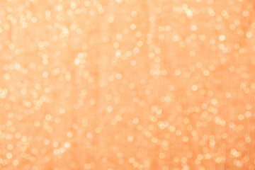 Gold light shiny bokeh abstract blur background with bright round defocus golden pattern