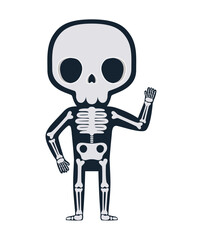halloween skeleton illustration