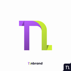 Letter N logo icon design template