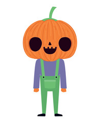 halloween pumpkin man