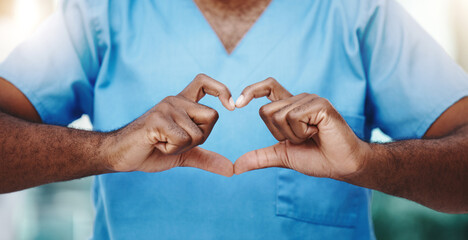 Heart healthcare, doctor and hands for love, care and trust in medical support, wellness and hope....