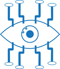 Visibility icon, human eye sign icon vector