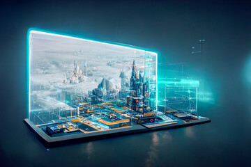 Fototapeta premium Endpoint Security Platform - Endpoint Protection Concept