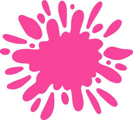 Colorful Splatter Abstract Shape
