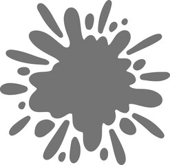 Colorful Splatter Abstract Shape
